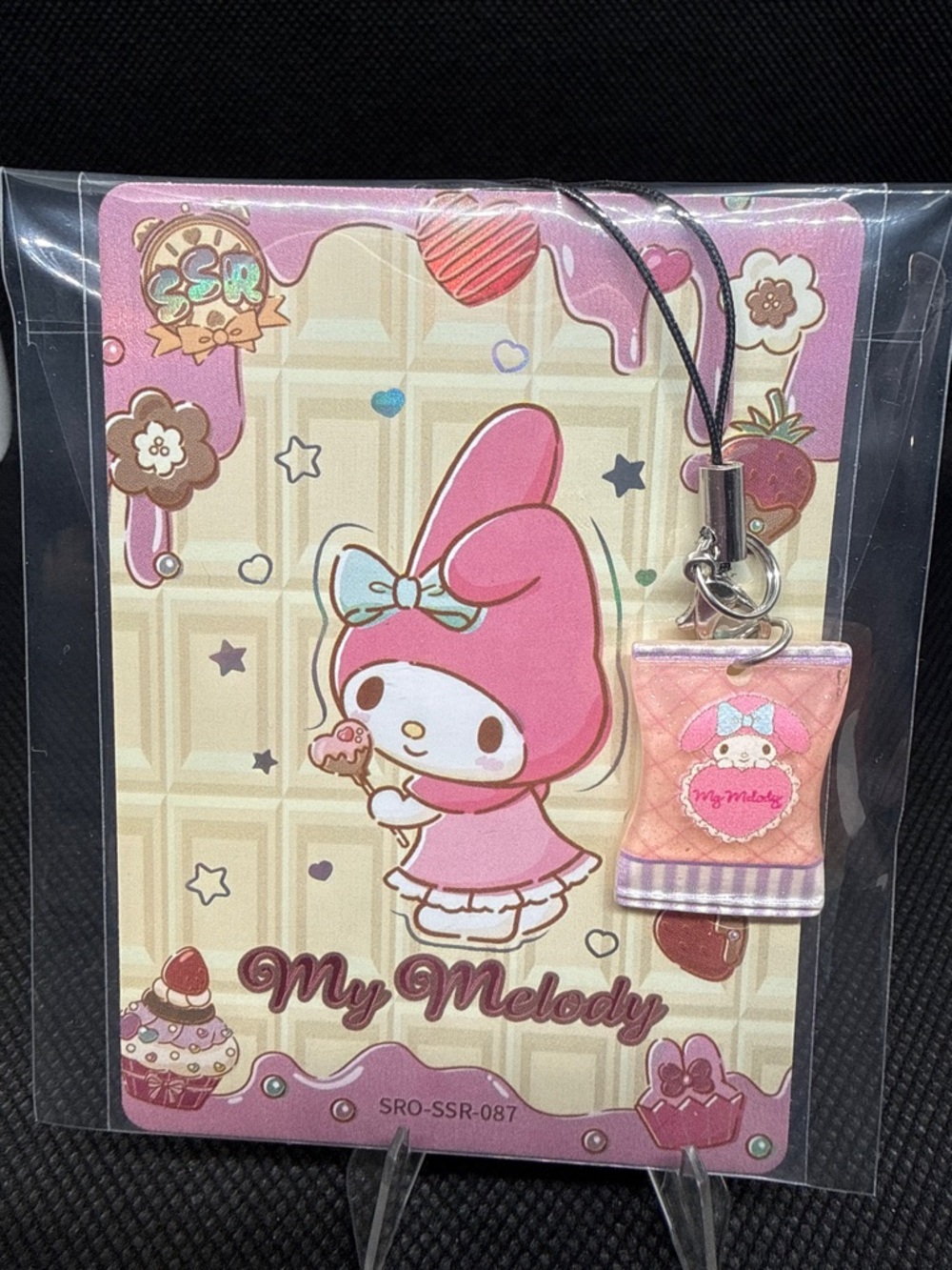 Sanrio My Melody Pink and Pastel Dessert Charm Keychain